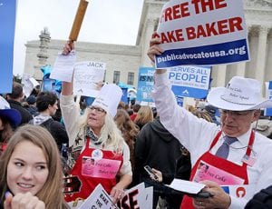 Protestors in Washington, DC