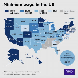 Minimum Wage Map