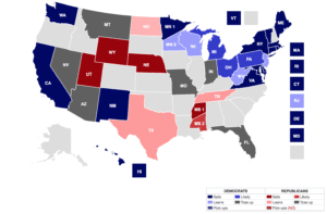 US Map election resutls