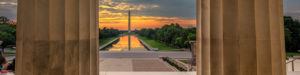 Lincoln memorial Washington monument DC